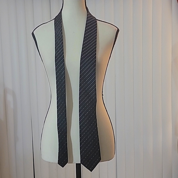 Geoffrey beene men's tie black, silver/gold/multicolored - Picture 1 of 6